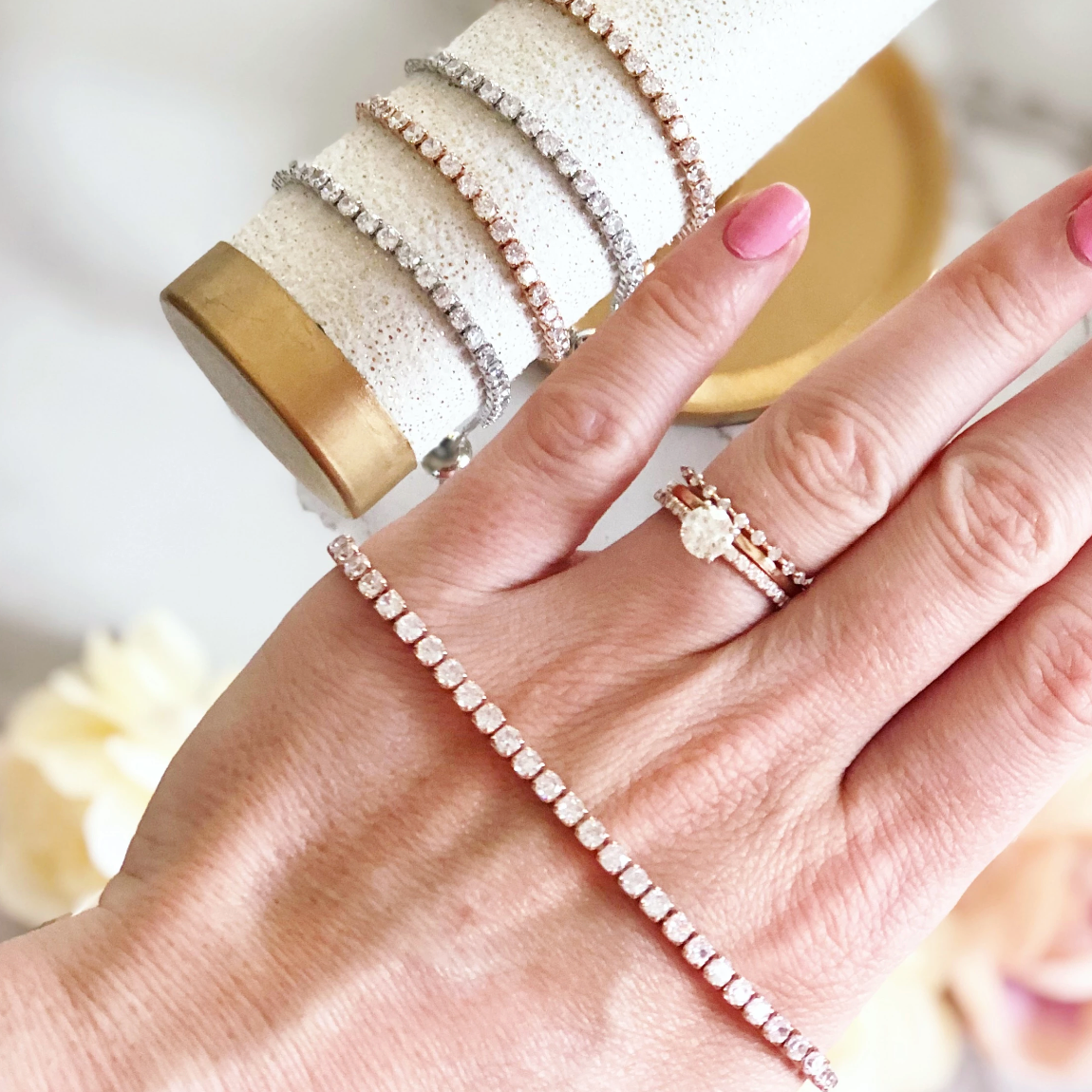 Help Me Tie The Knot? Cubic Zircon Bracelet