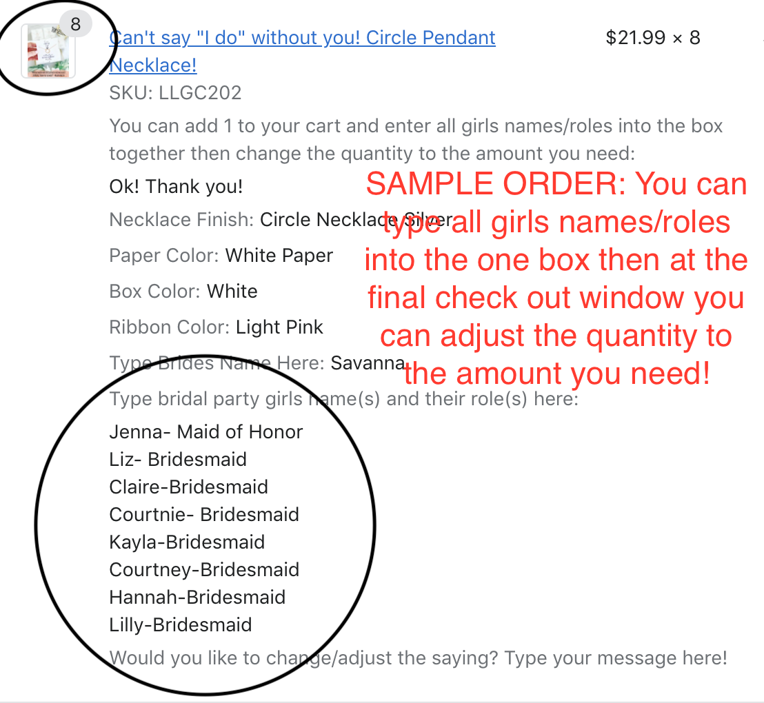 Huge Deal, Bridal Party Necklace Proposal