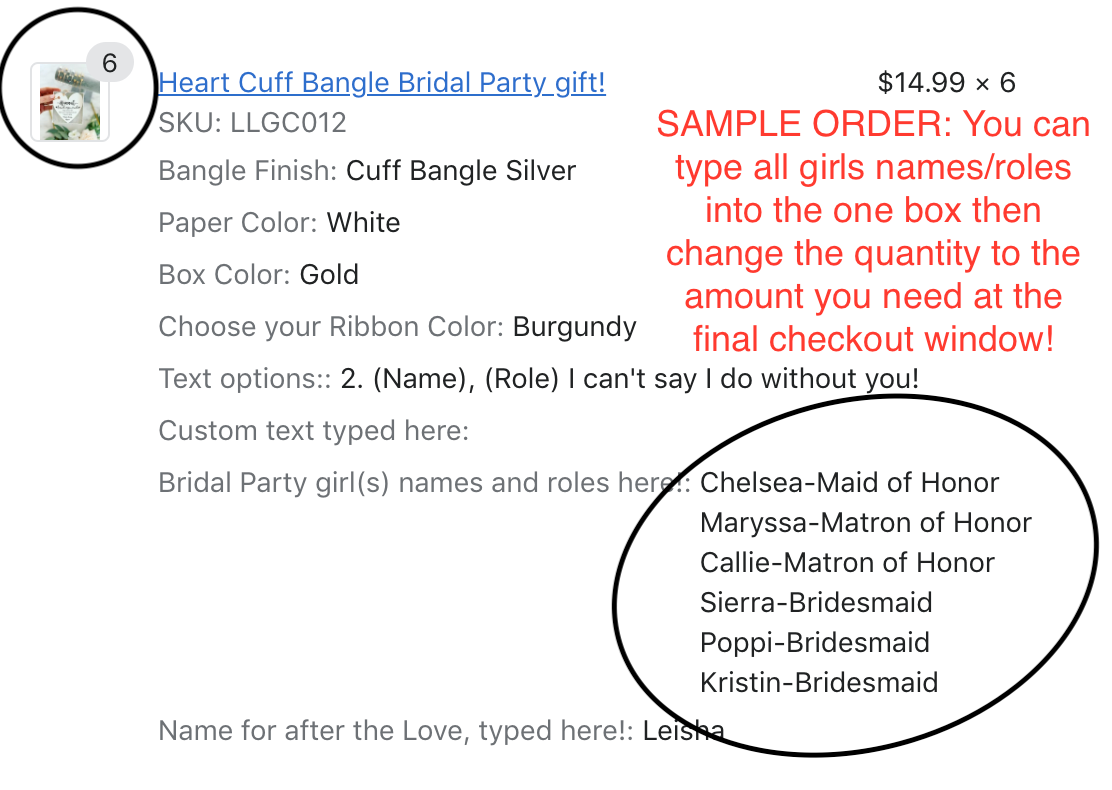 Heart Cuff Bangle Bridal Party Gift