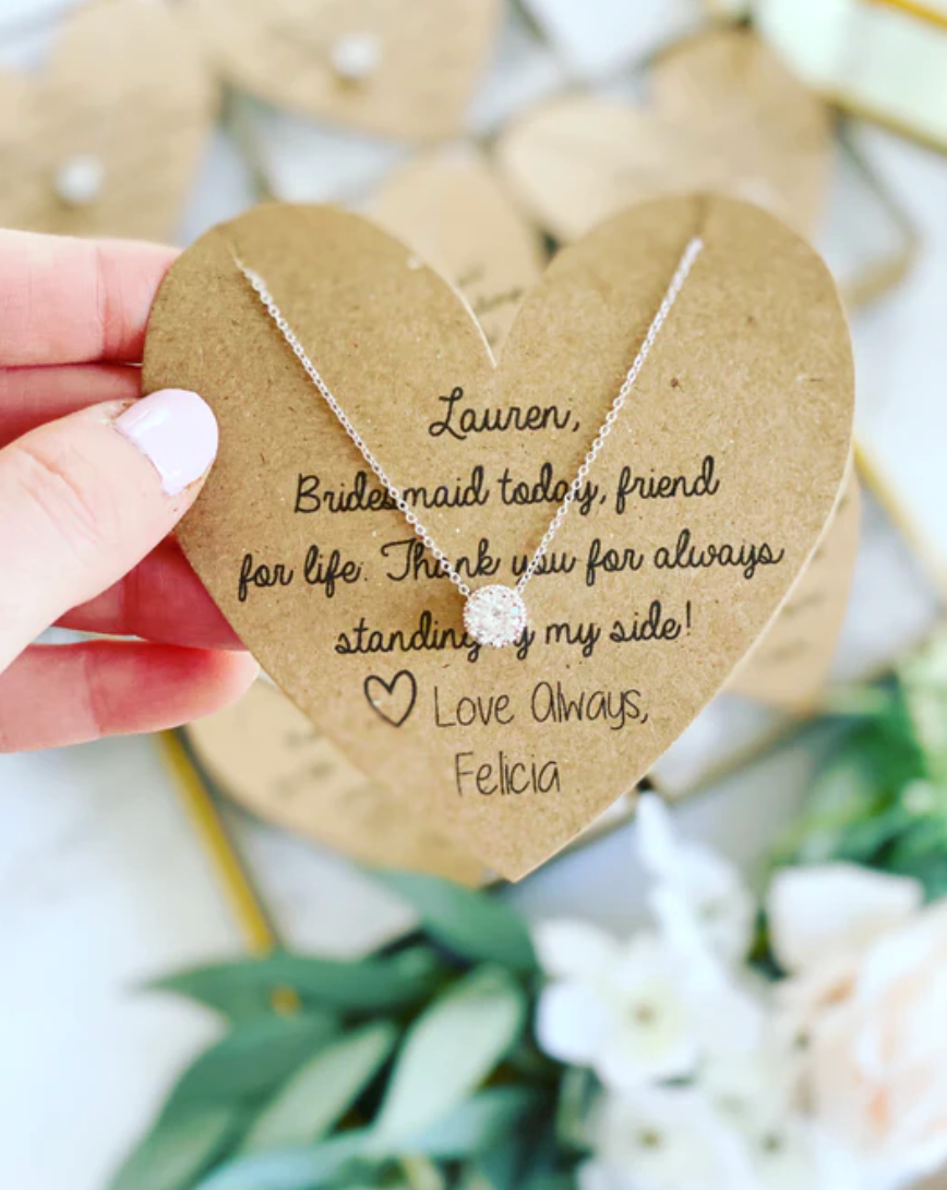 Bridesmaid Today, Friend for Life Bridesmaid Necklace