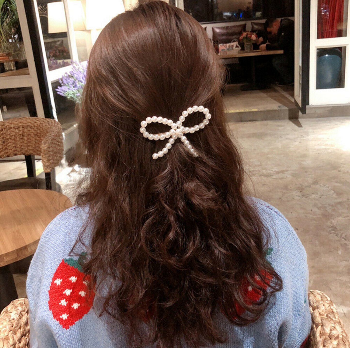 Just the Pearl Bow Knot Pin