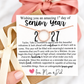 Senior Year High School CZ Circle Necklace gift for daughter or friend, Non-Tarnish, hypoallergenic, card, box + ribbon included!