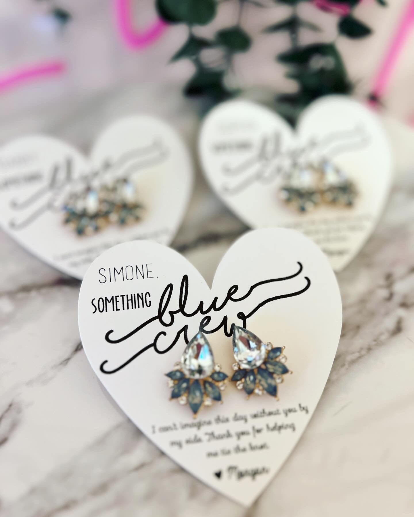 Bridesmaid Opal earrings Something Blue, blue crew gifts! TOP SELLER! Bridal party proposal gift, bridesmaid box, Bridesmaid thank you