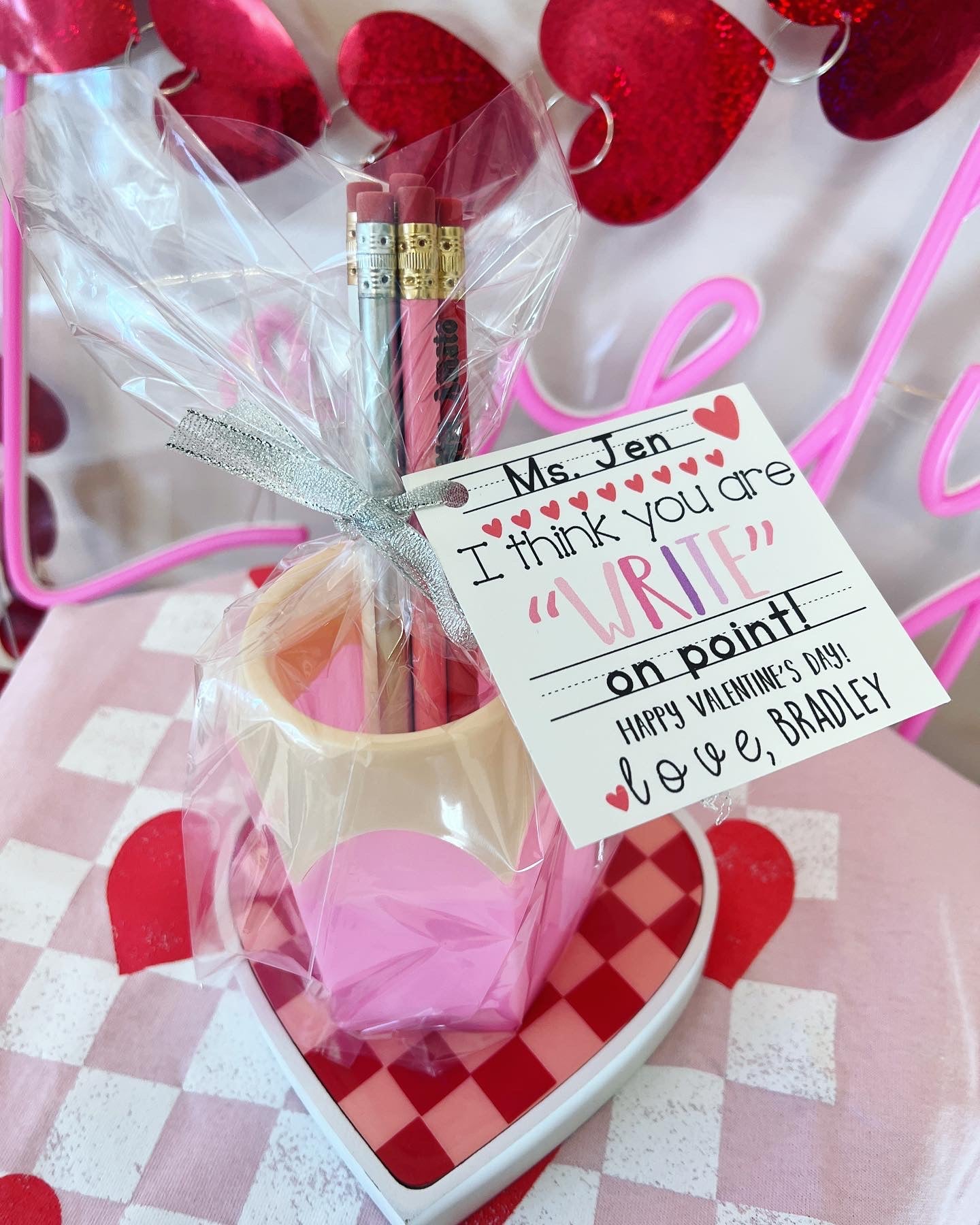 I think you are "write" on point! Engraved Teacher Pencils! Valentine's Day gift!