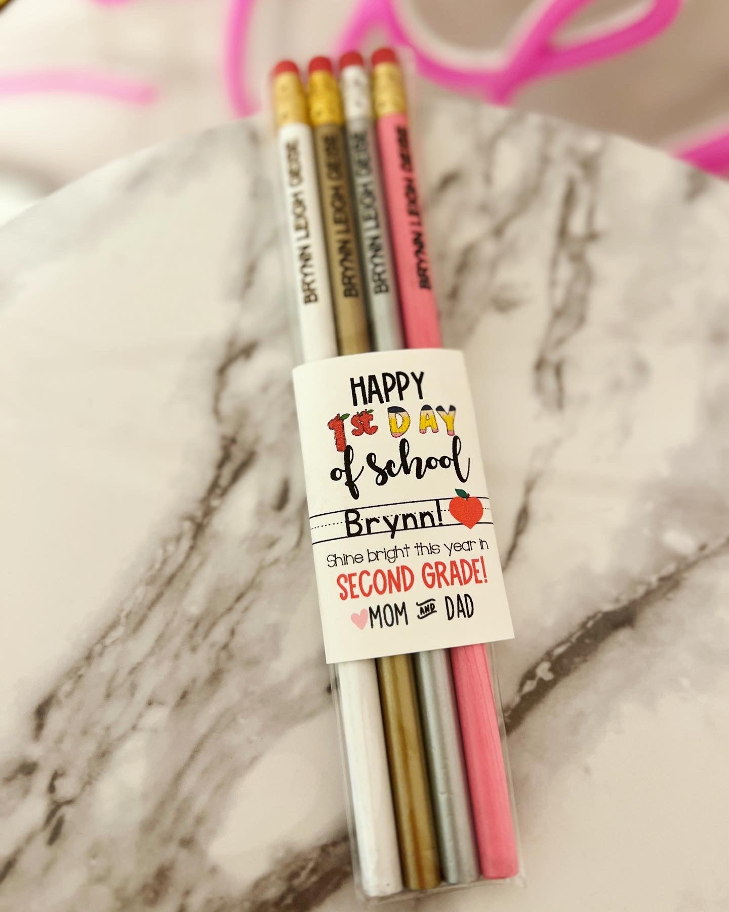 Engraved Pencils Back to School gift! Child's Name personalized!