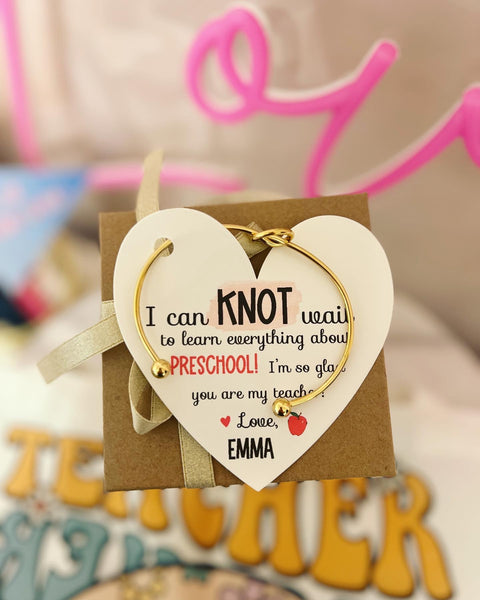 First day of school teacher gift! Back to school bracelet! – Love