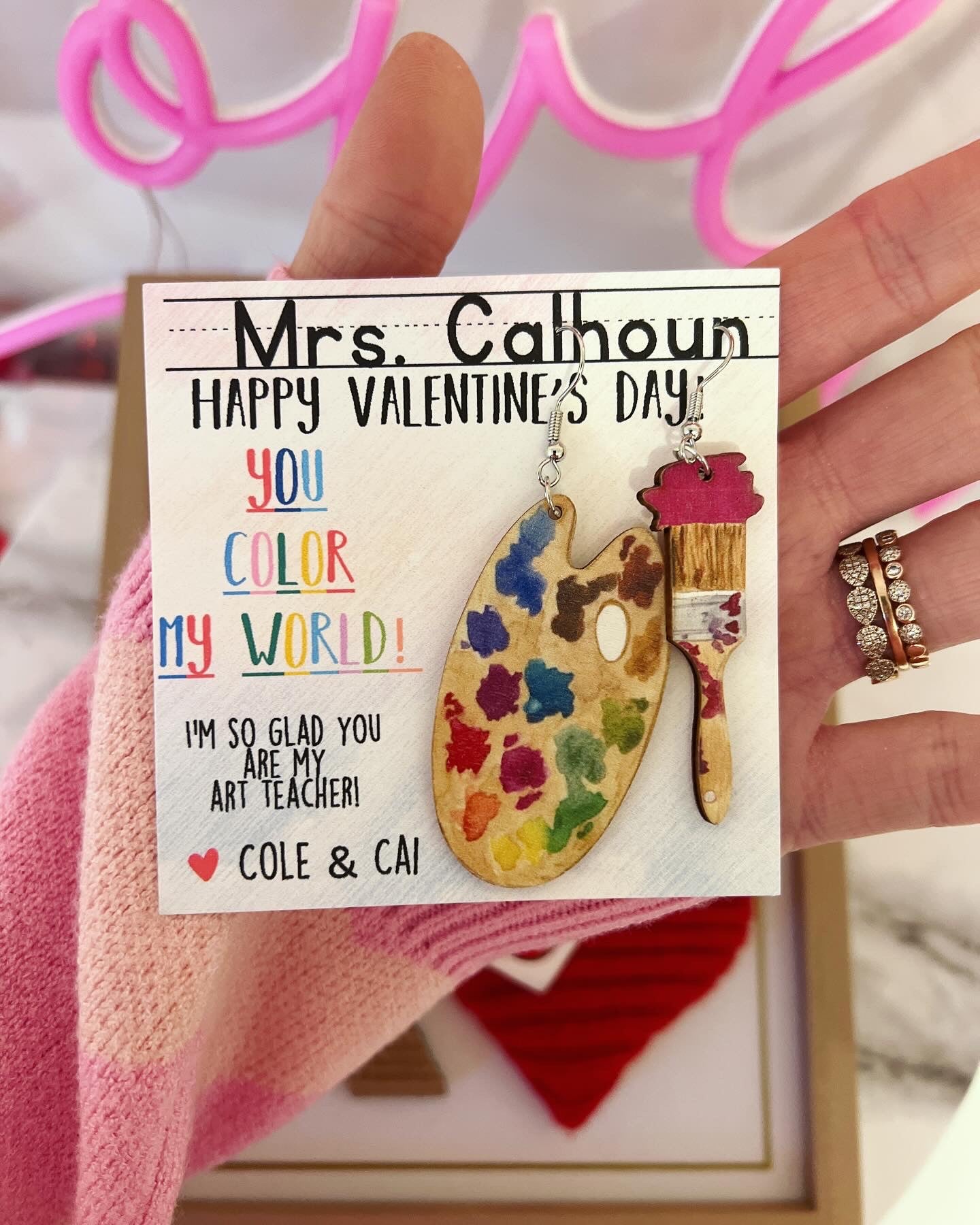 Art Teacher Gift Valentine's Day Gift