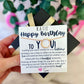 Happy Birthday, to YOU! Circle Pendant Necklace non-tarnish, Birthday gift! FREE SHIPPING. USA Company!
