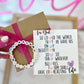 Bible Verse Kids or Adult Valentine Bracelet