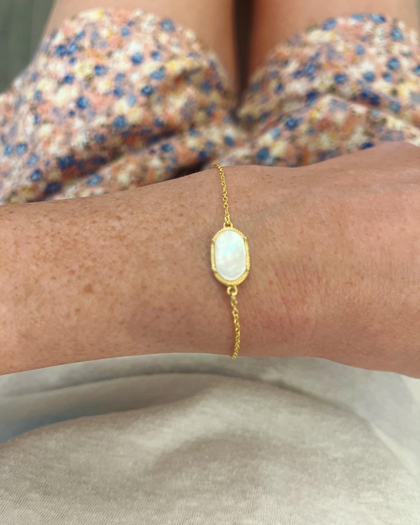 Pop the Champagne! Druzy Oval Stone OR Iridescent White+ Gold Bracelet for Bridesmaids