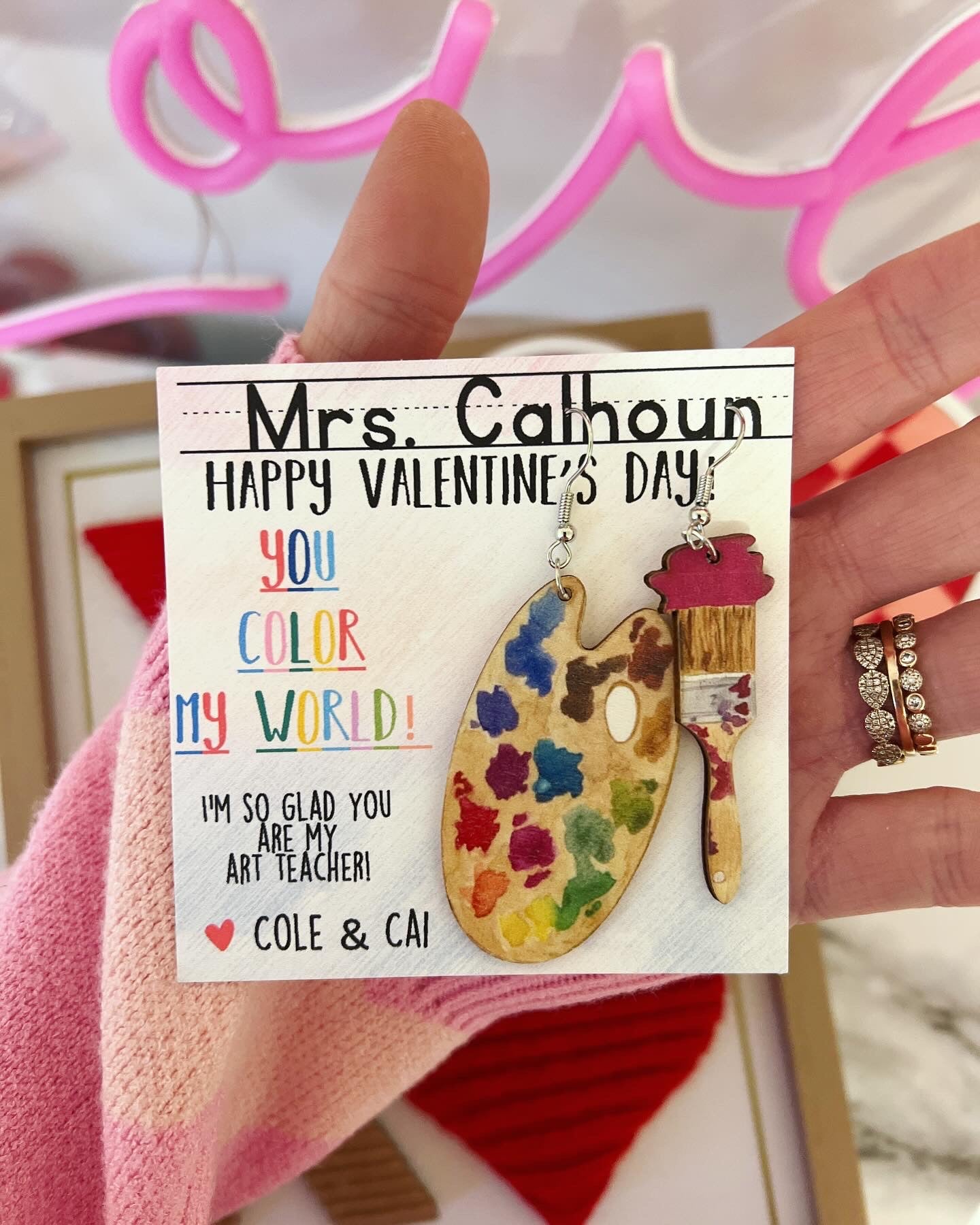 Art Teacher Gift Valentine's Day Gift