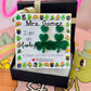 Teacher St. Patrick’s  Day Gift! Clover Earrings! Personalized St. Patrick’s Day gift, included with box+ribbon!