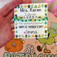 Teacher St. Patrick’s  Day Gift! Lucky & clover Bracelet set! Personalized St. Patrick’s Day card, included with box+ribbon!