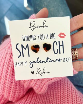 Galentine's Day Heart Studs