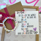 Bible Verse Kids or Adult Valentine Bracelet