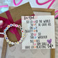 Bible Verse Kids or Adult Valentine Bracelet