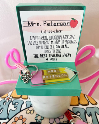 Teacher Gift! Pencil Keychain