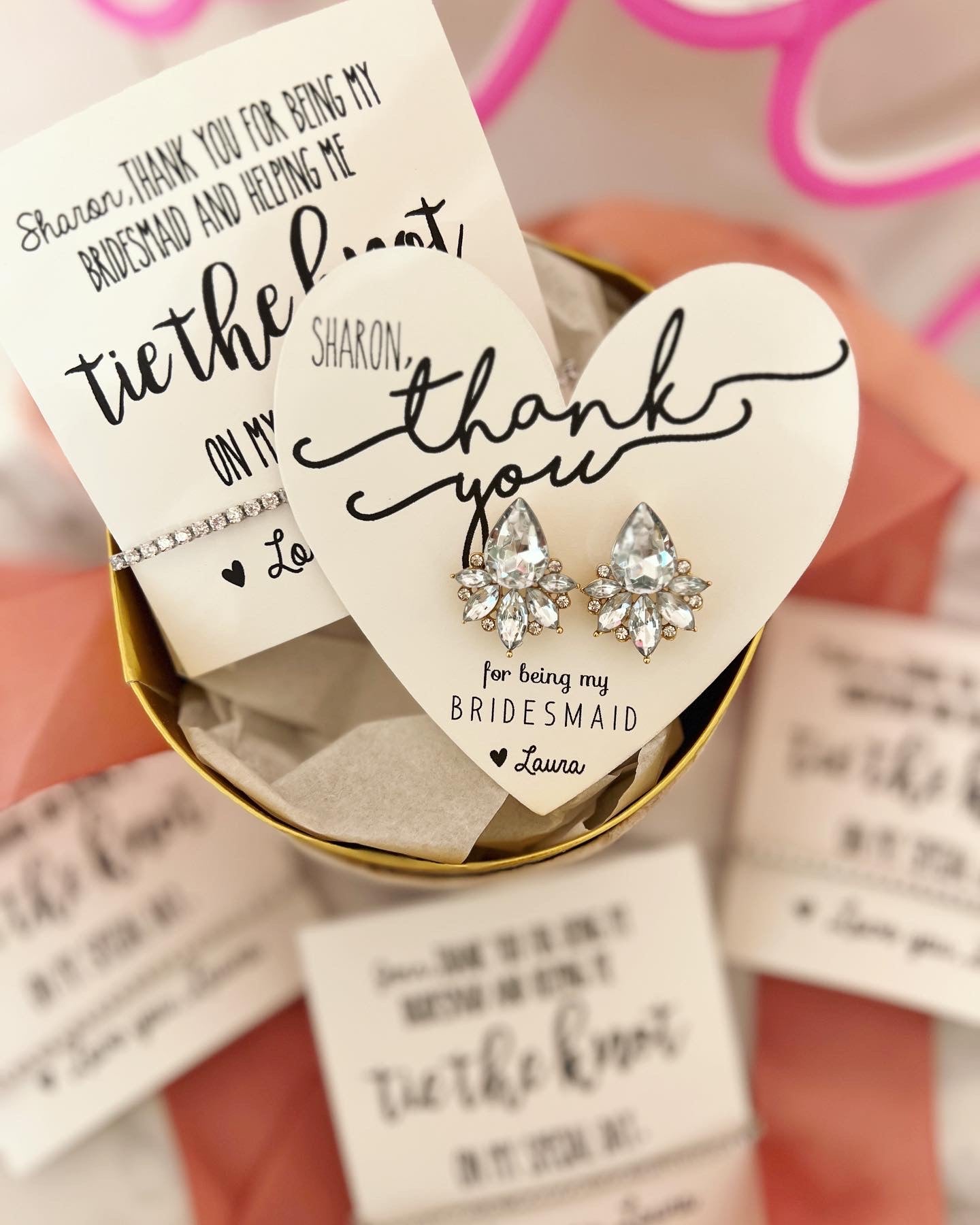 Thank you Bridesmaid Opal earrings gifts! TOP SELLER! Statement earrings, Bridal party proposal gift, bridesmaid box, Bridal party earrings!