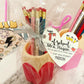 First day of school teacher gift! Engraved Pencils Back to School gift!Teachers Name personalized! Gift wrap w/heart card, pencil cup holder