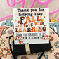 Fall in love with learning Teacher Apple bracelet Appreciation gift! Card, box & ribbon included!