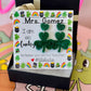 Teacher St. Patrick’s  Day Gift! Clover Earrings! Personalized St. Patrick’s Day gift, included with box+ribbon!