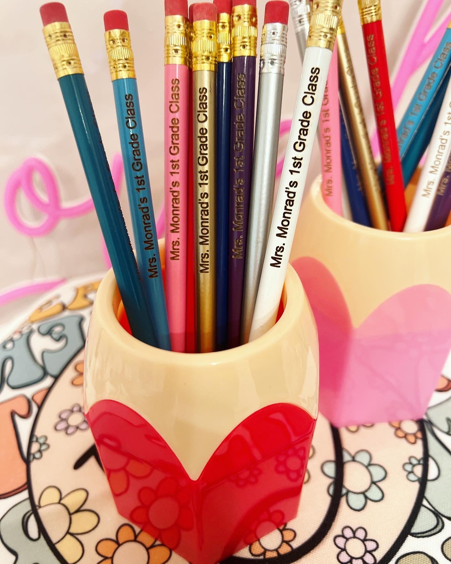 Personalised Teacher Gift School Pencil Case Accessory 