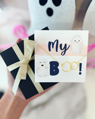 My BOO! Dainty,  NON Tarnish infinity Friendship necklace!