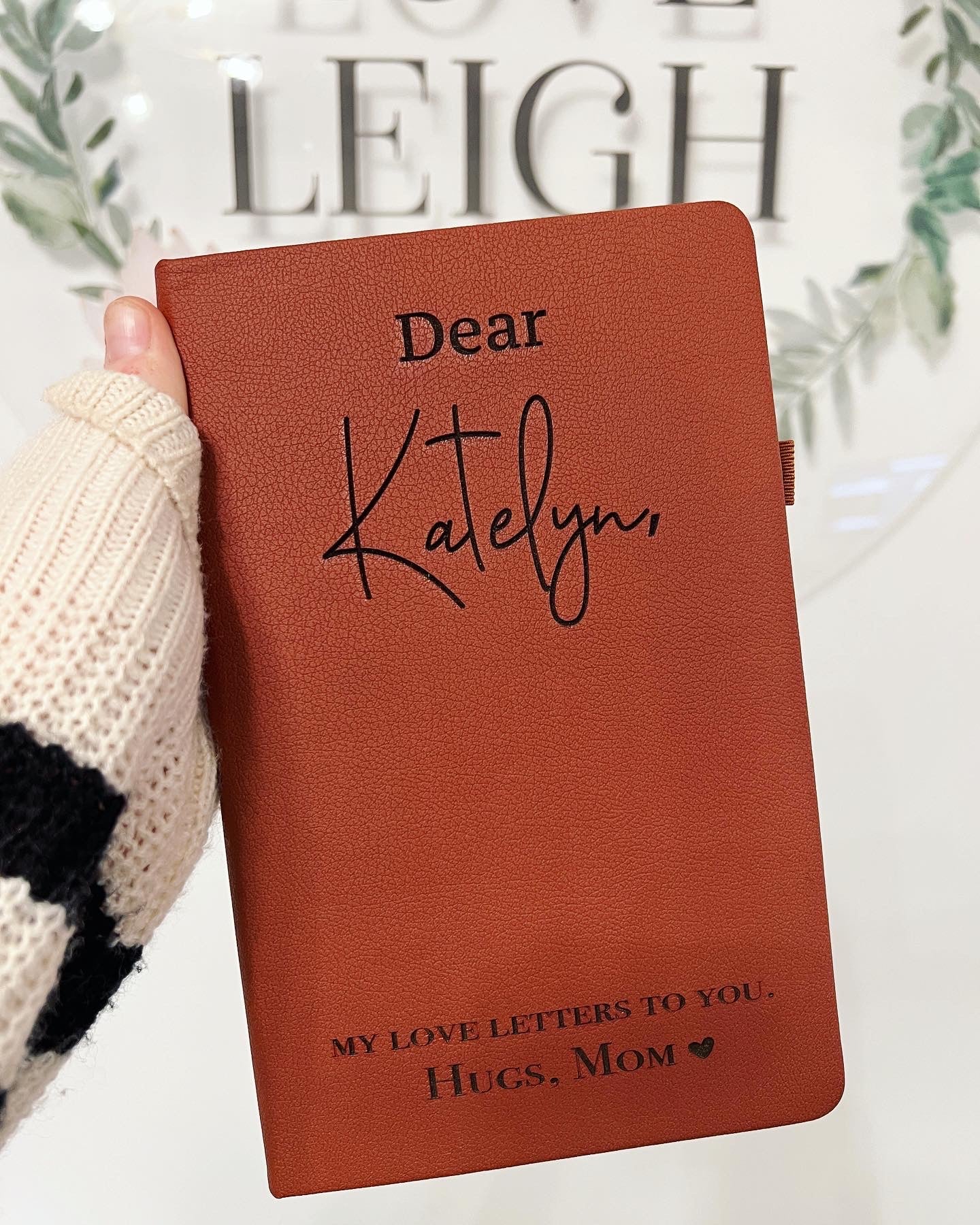 My Love Letters To You- Personalized Engraved Notebook Journal