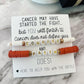 Cancer Encouragement Gift, Faith & Courage Bracelet Set