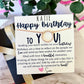 Happy Birthday, to YOU! Circle Pendant Necklace non-tarnish, Birthday gift! FREE SHIPPING. USA Company!
