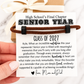 High School's Final Chapter, Senior Year Rope Bracelet gift for Guys! Card, box + ribbon included! Class of 2027