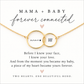 New Mom Gift! Non-Tarnish! New mom baby and me infinity necklace, Congratulations baby gift, pregnancy gift, baby shower & gender reveal gift! NON-Tarnish! 552 FIVE STAR REVIEWS!