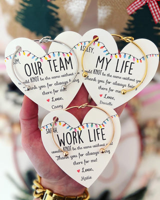 My Life would "Knot" be the same without you! Bangle, card, box & ribbon gift!