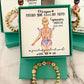 Gymnastics beaded Bracelet & custom Gymnast card
