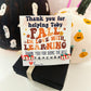 Fall in love with learning Teacher Apple bracelet Appreciation gift! Card, box & ribbon included!