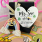 Teacher St. Patrick’s  Day Gift! Macrame Rainbow keychain, Personalized St. Patrick’s Day gift, included with box+ribbon!