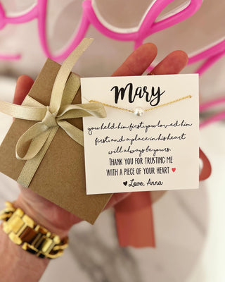 Mother of the Groom Pearl Necklace Gift