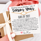 Senior Year High School Opal Stone bracelet gift for daughter or friend, Non-Tarnish, hypoallergenic, card, box + ribbon included!