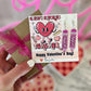 Pink Teach Pencil earrings, Cupid's Favorite Teacher, Valentine's day teacher gift!