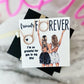 Best Friend Necklaces! Custom Card BFF girls, Two Eternity circle necklaces, card, box + ribbon included!