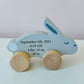 New Dad & New Mom baby gift Engraved wooden bunny rolling keepsake gift Congratulations baby pregnancy gift, gender reveal gift, baby shower gift!