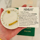 Sister Definition Card & Non-Tarnish Beaded bracelet! Box & ribbon included!