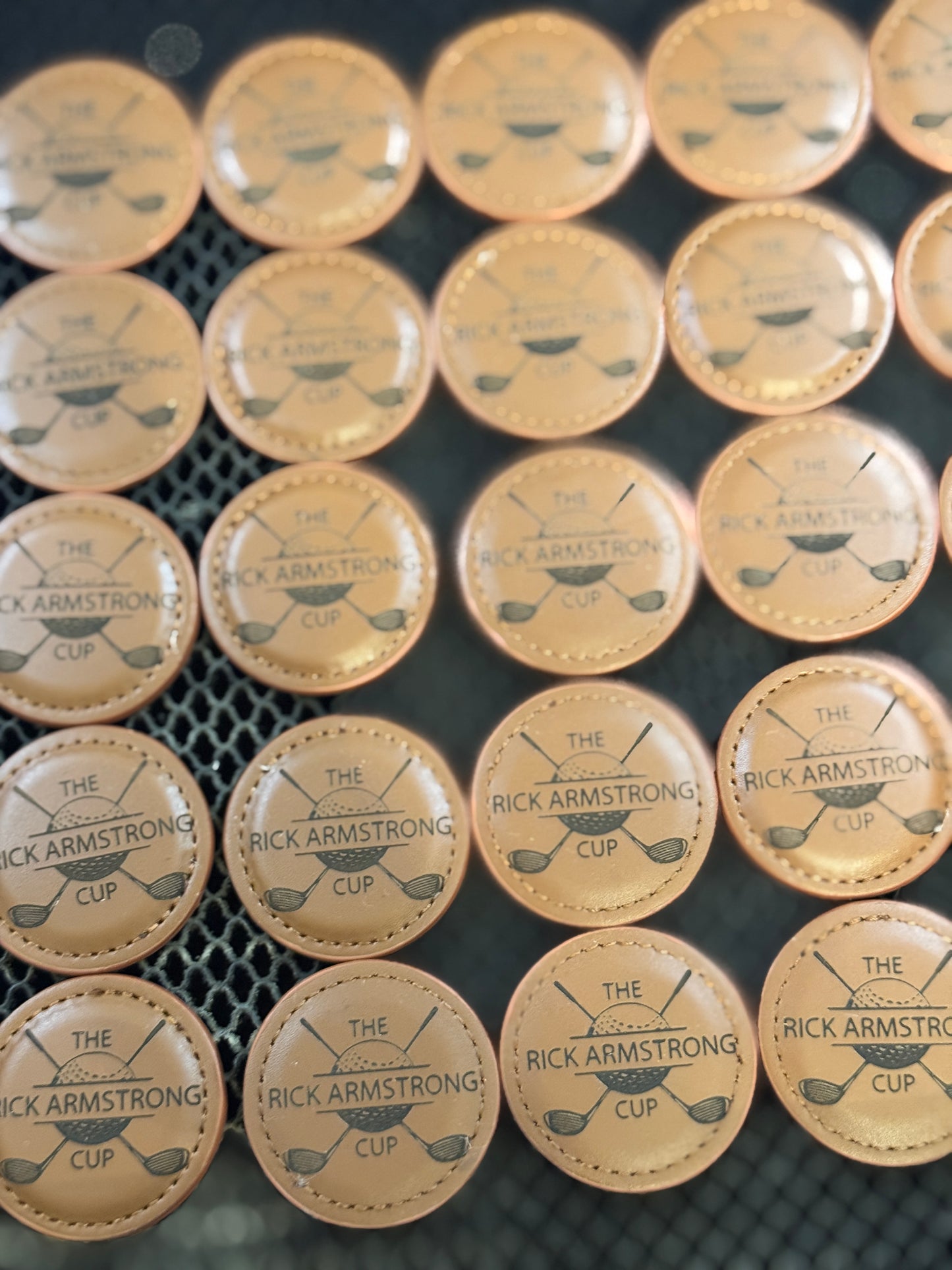 Leather Magnetic Engraved & Personalized Golf Ball Marker