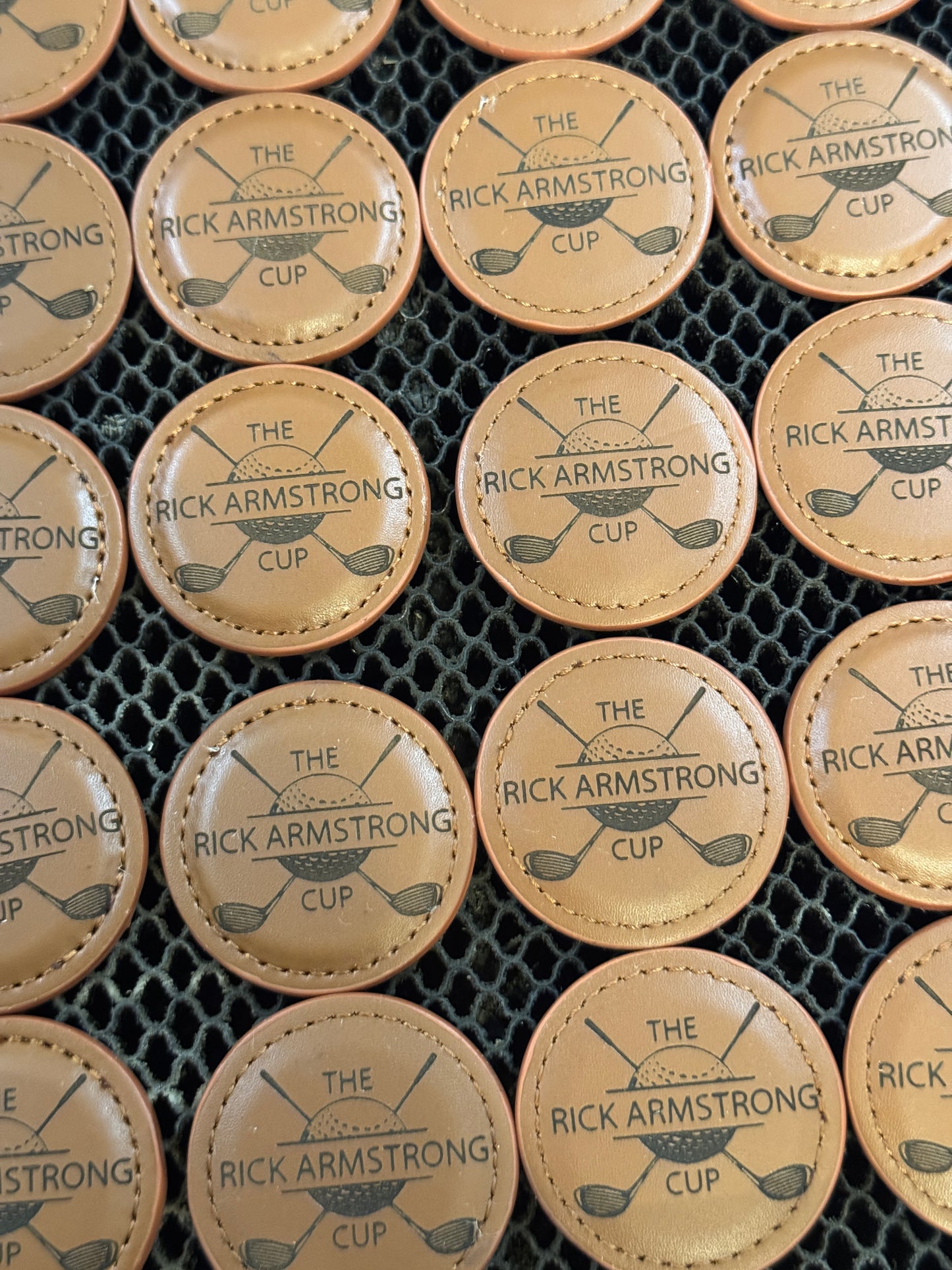 Leather Magnetic Engraved & Personalized Golf Ball Marker