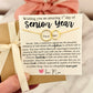 Senior Year High School Infinity Necklace gift for daughter or friend, Non-Tarnish, hypoallergenic, card, box + ribbon included!