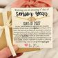 Senior Year High School Opal Stone bracelet gift for daughter or friend, Non-Tarnish, hypoallergenic, card, box + ribbon included!