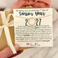 Senior Year High School CZ Circle Necklace gift for daughter or friend, Non-Tarnish, hypoallergenic, card, box + ribbon included!
