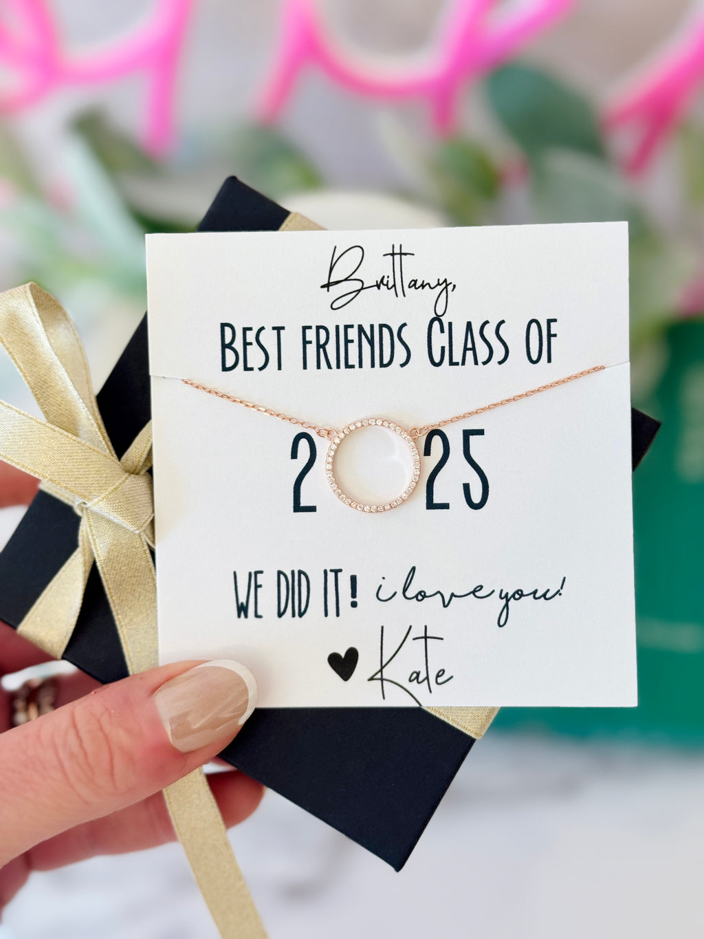 Best Friend Graduation Gift! 2025 NON-TARNISH & Hypoallergenic! Love Leigh Gift Co. Best Friend Graduation Gift! 2025 NON-TARNISH & Hypoallergenic! Love Leigh Gift Co.