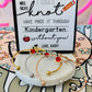 Teacher Appreciation End of Year Teacher Gift Knot Bangle! NON-TARNISH, Personalized card, bangle, box & ribbon included too!