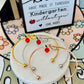 Teacher Appreciation End of Year Teacher Gift Knot Bangle! NON-TARNISH, Personalized card, bangle, box & ribbon included too!